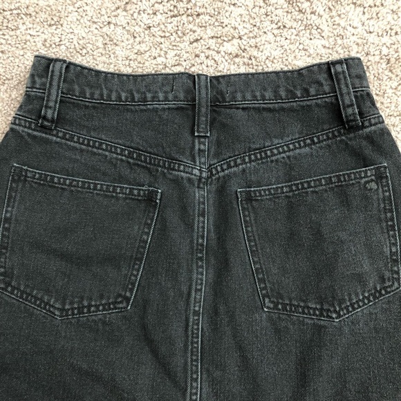 Madewell Black Denim Skirt Womens 26 - Picture 8 of 9